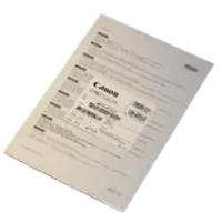 Canon Passport Carrier Sheet
