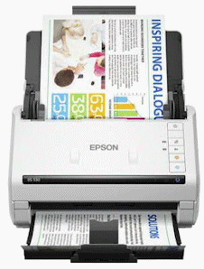Epson DS-575W II Scanner de documents recto verso couleur sans fil pour PC  et Mac avec chargeur automatique de documents 50 pages (ADF), pilotes Twain