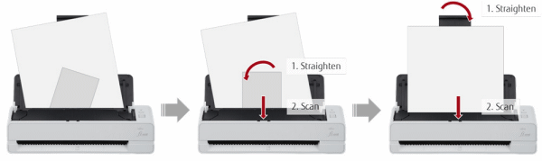 Fujitsu fi-800R scanner deskews